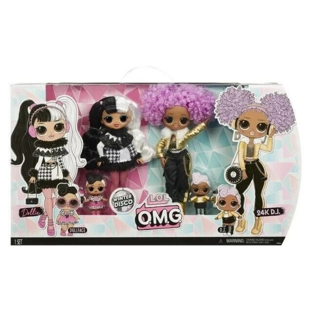 NIB LOL Surprise OMG Winter Disco - Dollie, 24k DJ, Dollface and D.J.